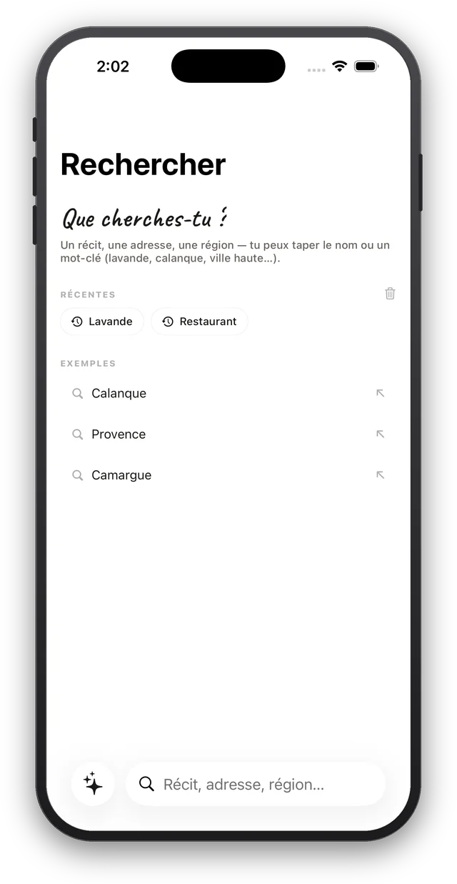 Le champ de recherche Marco dans Nos Carnets